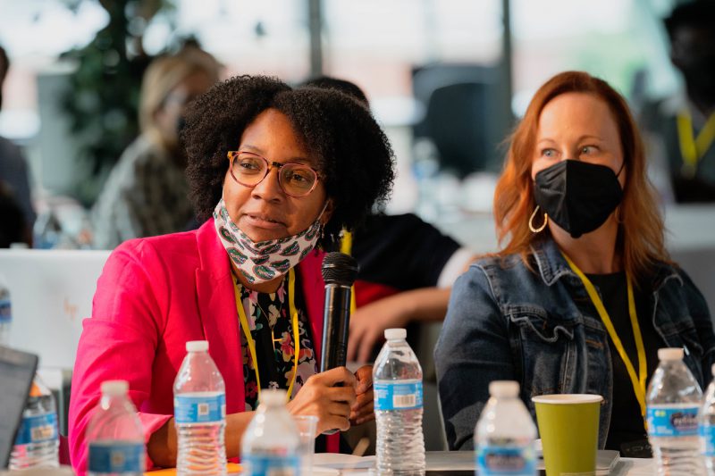 Rachel Grant and Ann Searight at the Institute