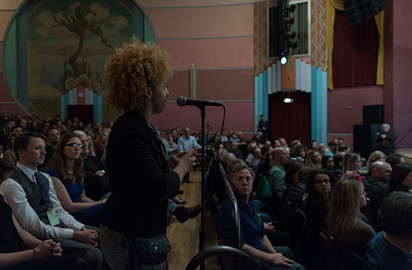 Who are you passing the mic to? Selecting the right messenger for your audience can be just as important as the message itself. (Photo by Caitlin Kleiboer/Courtesy of Exposure Labs)
